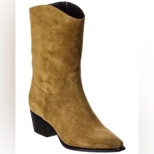 VINCE Alps Leather Boot In Olive-brown